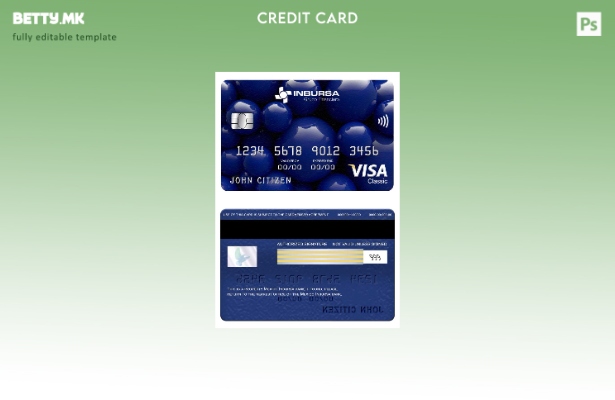 модерен стил Мексико Инбурса банка виза шаблон класична картичка